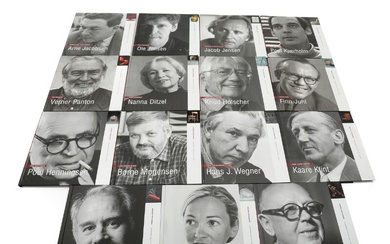 Complete series of “Danske Designere”/“Danish Designers” comprising 15 books. Finn Juhl, Poul...