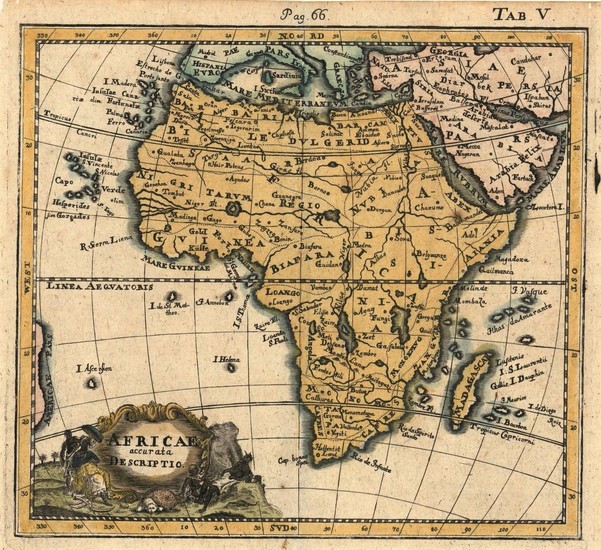[Continents]. "Africae accurata Descriptio"....