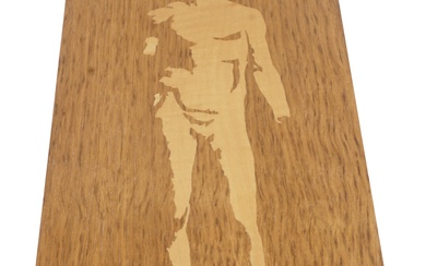 DAVID LINLEY INLAID BOX 3 1/8 x 9 1/8 x 18 1/8 in. (7.9 x 23.2 x 46 cm.)