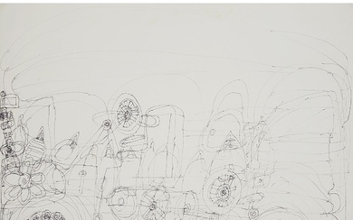 DWIGHT MACKINTOSH (États-Unis, 1906-1999) SANS TITRE, 1992 Feutre sur papier, recto-verso Daté "9/92" en bas...