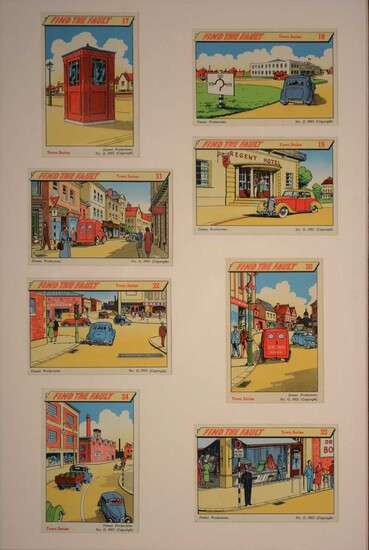 Dennis' Party Games, The Country and The Town series, in four frames.