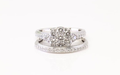 Diamond Engagement / Wedding Set Ring 14Kt.