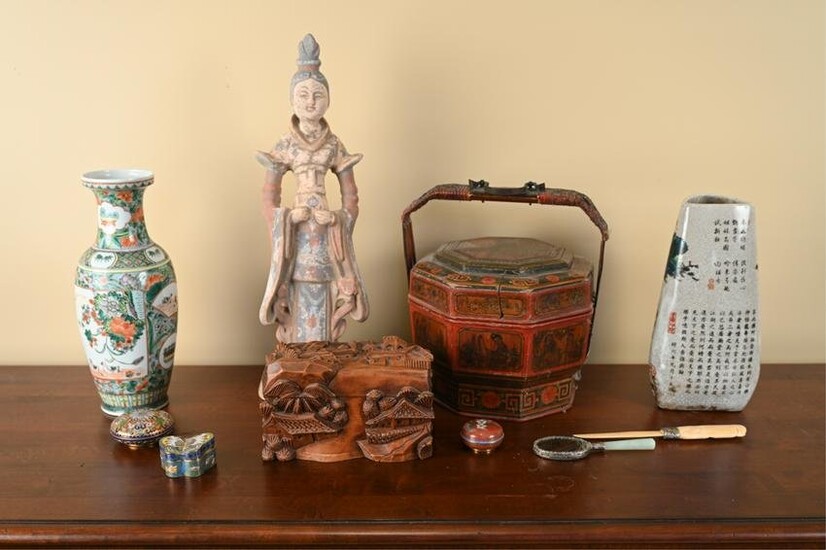 EAST ASIAN DECORATIVE GROUPING