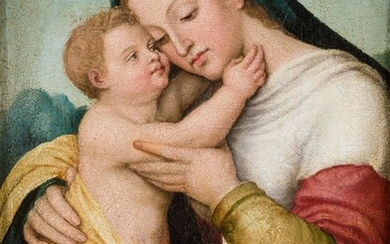 ESCUELA VALENCIANA ((Fles. S. XVI - Ppios. XVII) / .), Virgen con el Niño