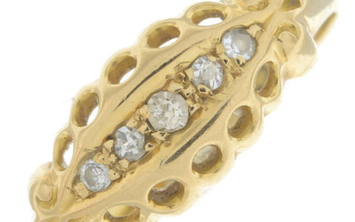 Early 20th century diamond five-stone ring