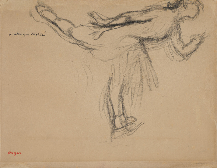 Edgar Degas (1834-1917) Danseuse, arabesque croisée