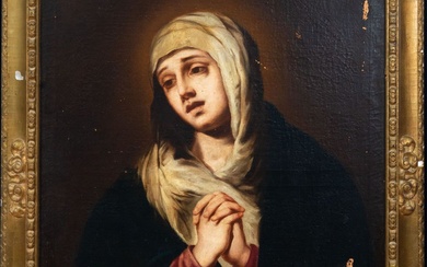 Exceptionnelle Mater Dolorosa, attribuée à Bartolomé Esteban Murillo avec intervention de l'atelier, école espagnole du...