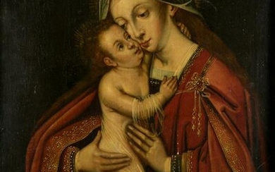 FOLLOWER OF AMBROSIUS BENSON "Virgin with Child"