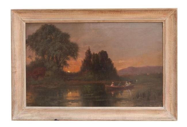 FRAMED OIL PAINTING BY W. RAPHAEL