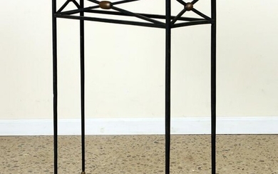 FRENCH IRON AND BRONZE MARBLE TOP CONSOLE 1940