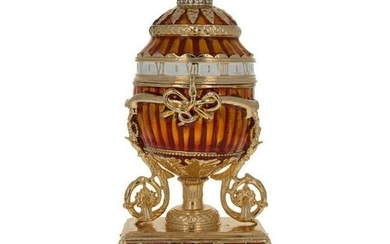 Faberge-Inspired Bouquet Of Lilies Trinket Jewel Box