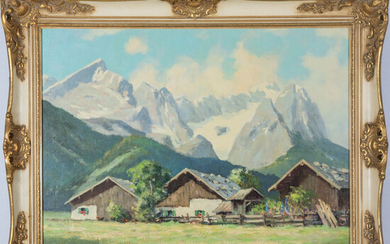 Ferdinand Lang, (Germany, 1915) - Alpine Scene