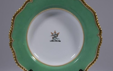 Flight Barr & Barr Porcelain Plate with Snake Crest ca.