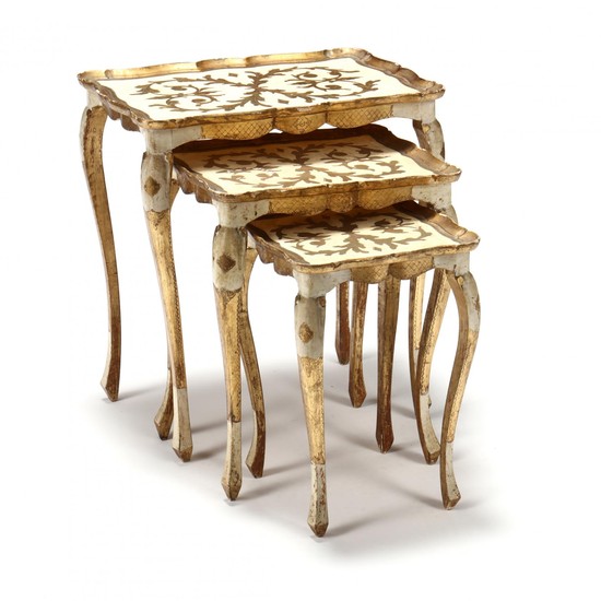 Florentine Style Gilt Nesting Tables