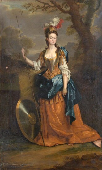 Follower of Sir Godfrey Kneller (1646-1723) Portrait of a lady, said to be Elizabeth, wife of...
