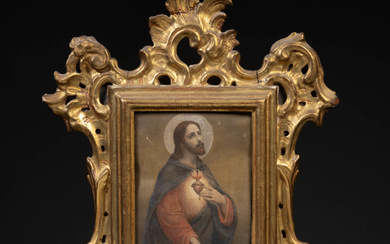 Frame in carved and gilded wood of the nineteenth century...
