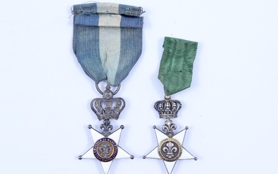 France - Décoration du Lys pour la Garde nationale de Paris (décoration de la fidélité), Deux étoiles
