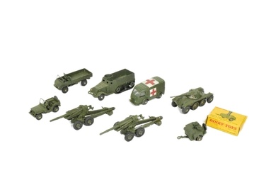 French Dinky Toys - a collection of x8 original vintage Fren...