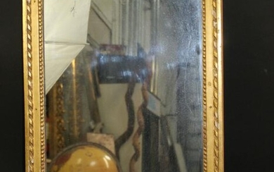French Louis XVI style gold leaf mirror