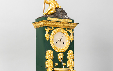 'GÉNIE DE LA SEINE' pendulum, France, 19th century.