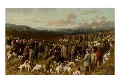 GEORGE EARL | A FIELD TRIAL MEETING AT BALA, NORTH WALES, WITH PORTRAITS OF JUDGES, OWNERS, BREAKERS AND WINNING DOGS