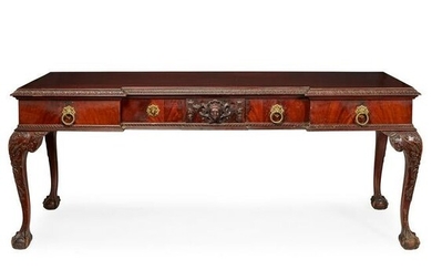 GEORGE II STYLE LARGE MAHOGANY SERVING TABLE LATE 19TH