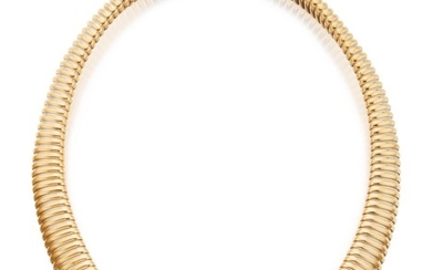 GOLD AND STEEL NECKLACE, CARTIER, FRANCE