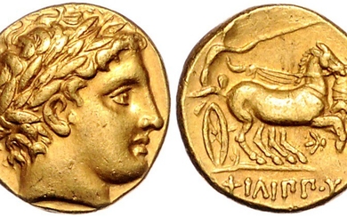 GRIECHENLAND, MAKEDONIEN. Philipp II., 359-336 v.Chr., AV Stater, Pella