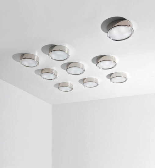 Gino Sarfatti, Set of nine ceiling lights, model no. 3055/50