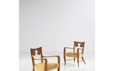 Gio Ponti (1891-1979) Pair of armchairs