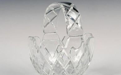 Glass Patterned Crystal Basket Dish