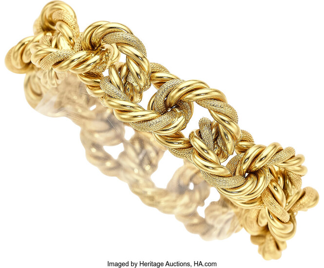 Gold Bracelet Metal: 18k gold Theme: Chain Link Bracelet,...