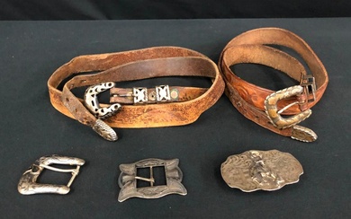 Group of Five Miscellaneous Buckles