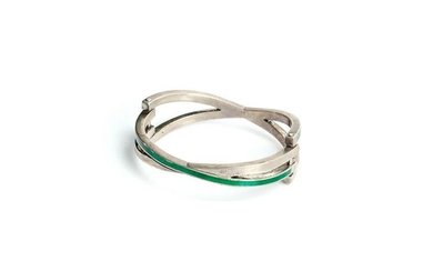 Gucci Sterling & Enamel Modernist Bracelet