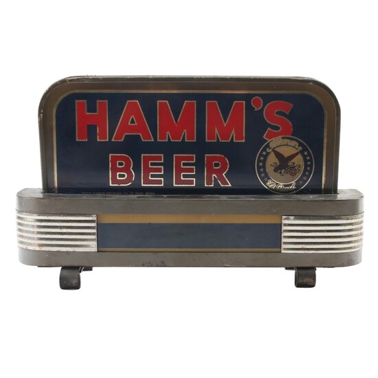 Hamm's Beer Art Deco Style Illuminated Back Bar Sign, 1930s-1940s