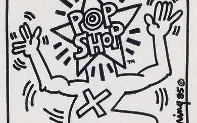 Haring, Keith Pop Shop Paper Bag. 1985. Bedruckte