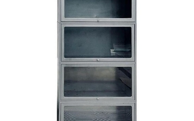 Industrial Display Bookcase Cabinet W/Glass panels