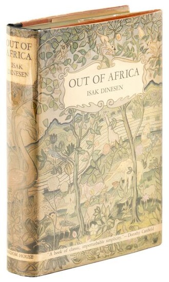 Isak Dinesen's Out of Africa, in dust jacket