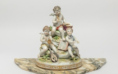 Italy Porcelain Figure on Marble