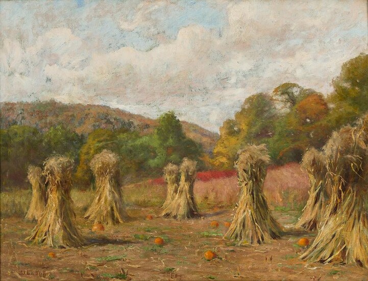JONAS JOSEPH LAVALLEY Autumn Landscape, Field with