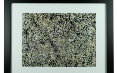 Jackson Pollock "Lavender Mist" Custom Framed Print Display