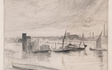 James Abbott McNeill Whistler (1834-1903) Battersea Dawn (Cadogan Pier), from A Series of Sixteen