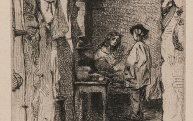 James Abbott McNeill Whistler (American, 1834-1903) Rag Pickers, Quartier Mouffetard, Paris