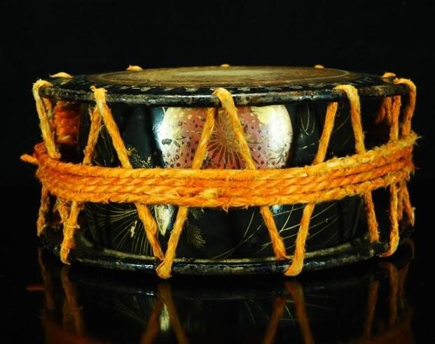 Japanese Antique Taiko drum Edo period Samurai