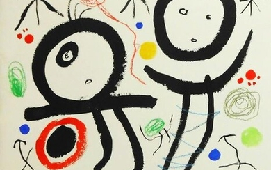Joan Miro (1893-1983) Mixed Media Drawing