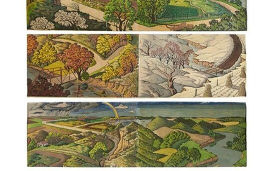 John Drake Pusey, Wall Murals, Midwest Landscapes