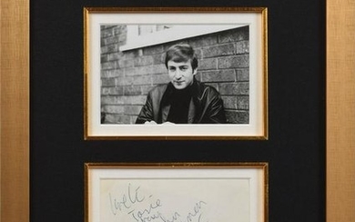 John Lennon Signed Photograph