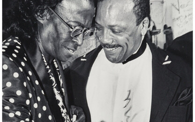Juanita M. Cole (20th Century), Miles Davis Sketches on Quincy Jones' Shirt (Miles Davis' 65th Birthday Celebration) (1991)