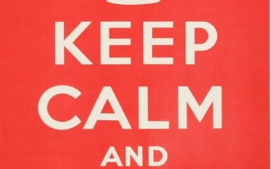 'KEEP CALM AND CARRY ON'