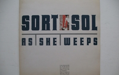 Knud Odde: Sort Sol. LP “As she Weeps” with etching on the record. Maxi-single 12". Signed Knud Odde, no. 303/550. 32×32 cm.